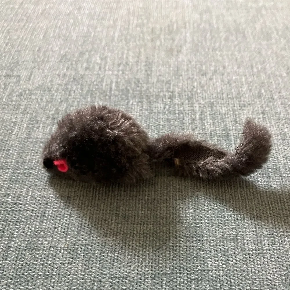 Gently Used Gray Cat Mouse Toy